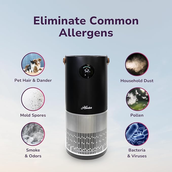 Hunter Fan Company Humidifier and Air Purifier In One, Advanced Filtration Air - Image 3