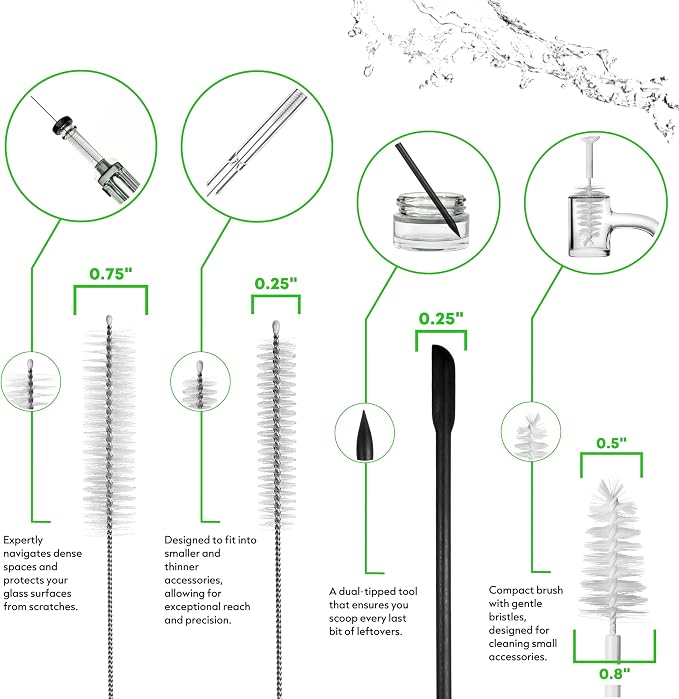Pipe Perfect Original Cleaning Brush Set – Multi-Size Detail Brushes - Image 4