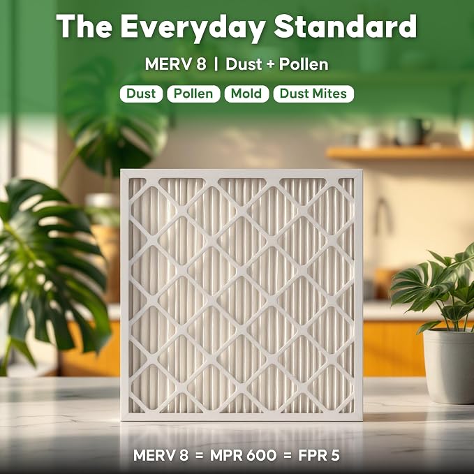 Aerostar 16 1/2x21 5/8x1 MERV 8 High Efficiency Pleated Air Filter, - Image 2