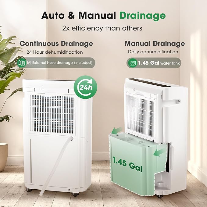 6, 500 Sq.Ft Dehumidifier for Basement - Image 3