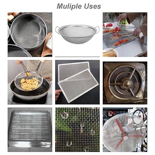 Stainless Steel Mesh Screen, 15.7"x47.2", Woven Fine Wire Mesh, Window Screen - Image 7