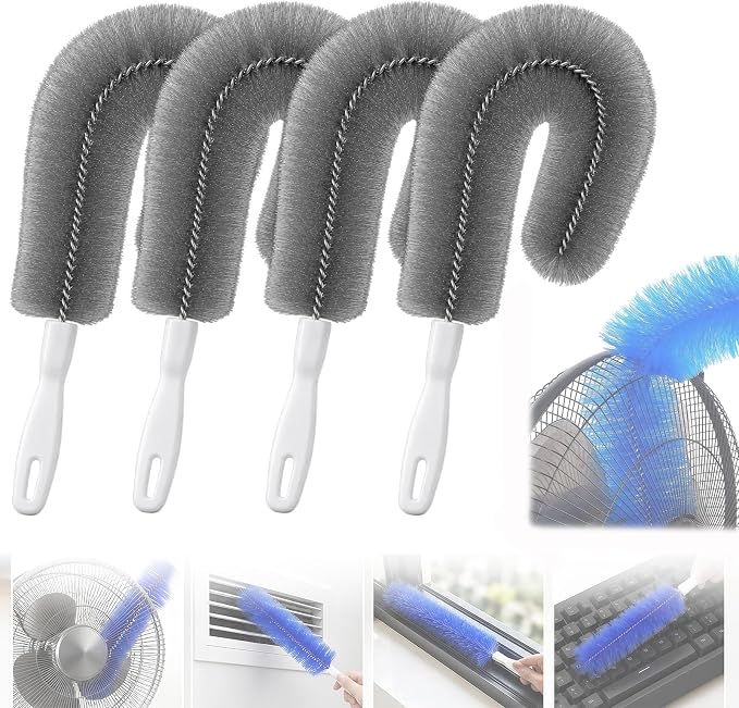 Fan Cleaning Brush, 2027 New Fan Brush, Bendable Microfiber Head, Reusable Dust by Unknown
