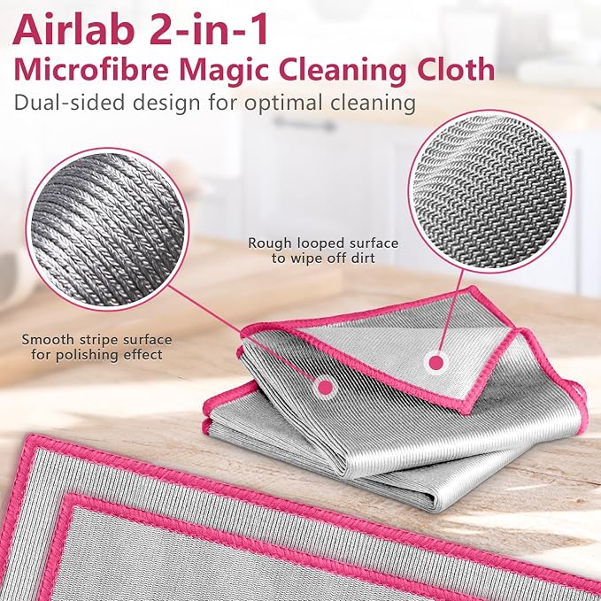 Airlab Glass Polishing Cloth Streak Free Miracle Cleaning Cloth Lint Free - Image 4