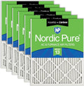 Nordic Pure 14x30x1 Pleated Pleated MERV 13 Plus Carbon Air Filters 6 Pack | by NordicPure