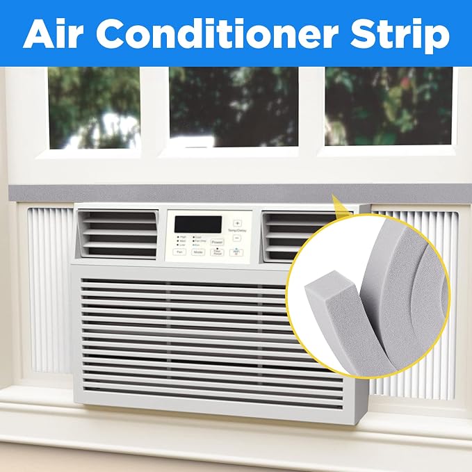 moonoom 4 Pcs Foam Air Conditioner Weatherseal Tape-1''x1''6.5ft Air - Image 7