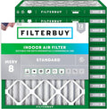 Filterbuy 10x10x2 Air Filter MERV 8 Essential Dust & Allergy Defense, by Filterbuy