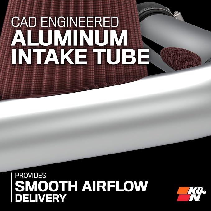 K&N Cold Air Intake System: High-Flow Air Filter, Increase Performance & - Image 6