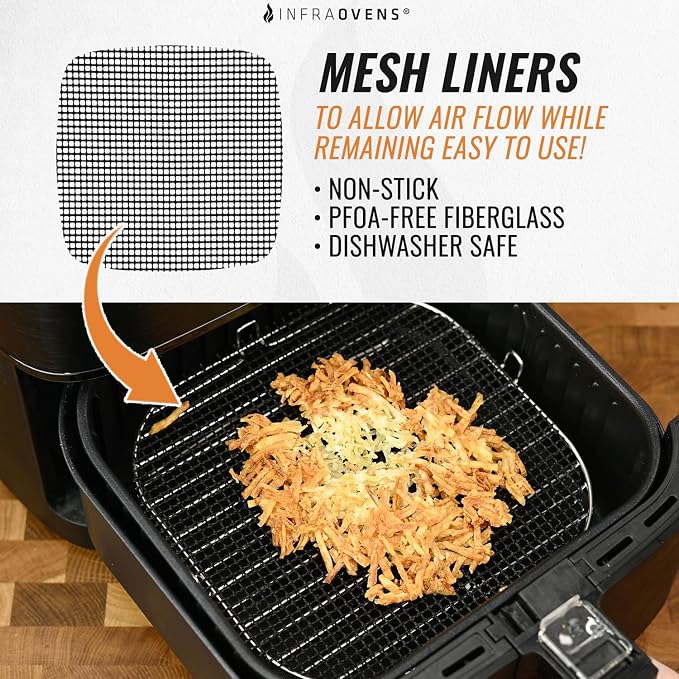 INFRAOVENS Air Fryer Reusable Liners - Image 5