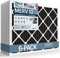 BNX TruFilter 20x25x1 MERV 12 Odor Defense AC Furnace Air Filter by BNX