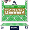 MervKing 20x25x2 Air Filter Actual Size: 19.7" x 24.7" x 1.75" MERV 13 MPR by MervKing