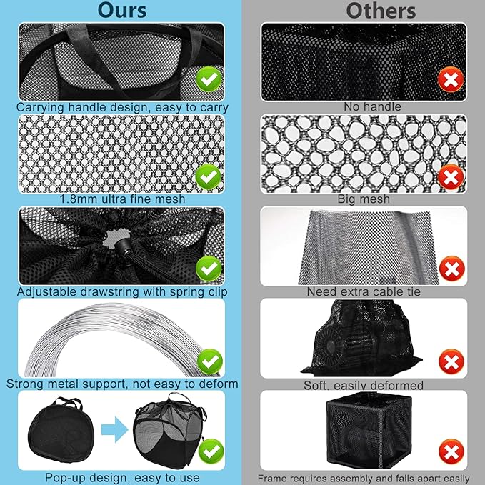 1Pcs Pop Up Pond Filter Bag 7inch Stainless Steel Wire Water Pump Barrier Box - Image 4