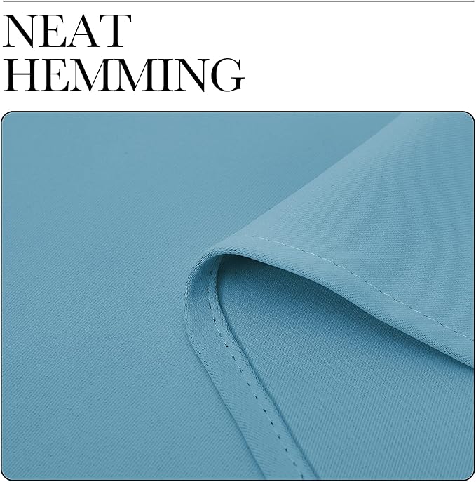 NICETOWN Thermal Insulated Curtains Blackout Draperies, Window Treatment Solid Grommet Room Darkening Drape Panels for Bedroom (Teal Blue, Set of 2 Panels, 34 by 63 inches Long)