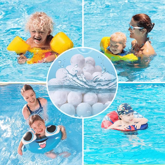 1.54 lbs Pool Filter Balls for Sand Filter, Eco-Friendly Reusable Pool Fiber - Image 7