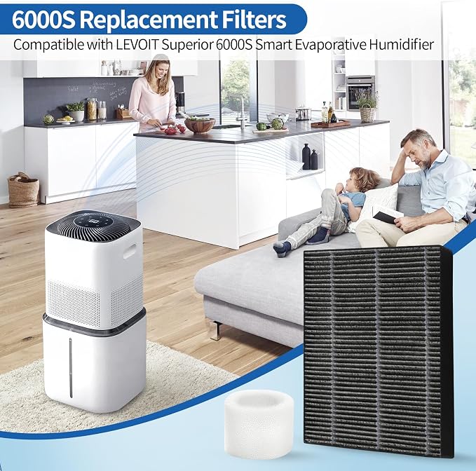 8-Pack Humidifier Premium Replacement Filters - Image 2