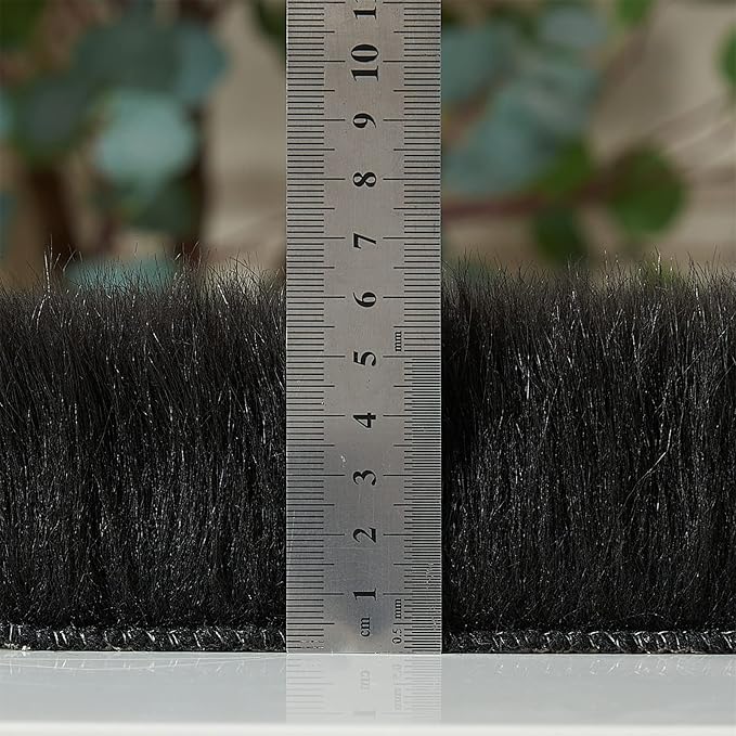 EasyJoy Ultra Soft Fluffy Shaggy Area Rug Faux Fur Rug Chair Cover Seat Pad Fuzzy Area Rug for Bedroom Floor Sofa Living Room (4 x 6 ft Rectangle, Black)