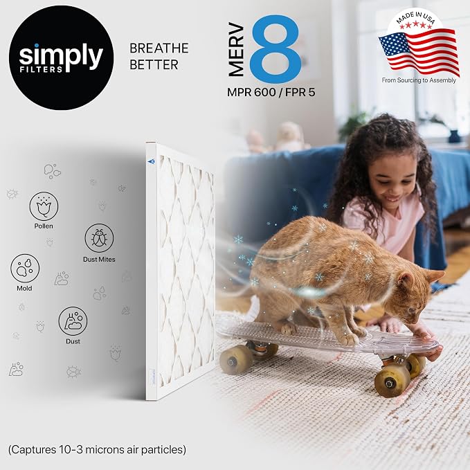 Simply 19x20x1 Air Filter, Merv 8, 6 Pack, - Image 8