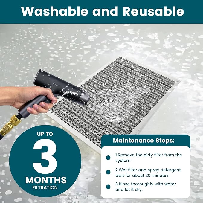 12x20x1 Air Filter-MERV 8, Washable & Reusable Electrostatic Air Filter - Image 6