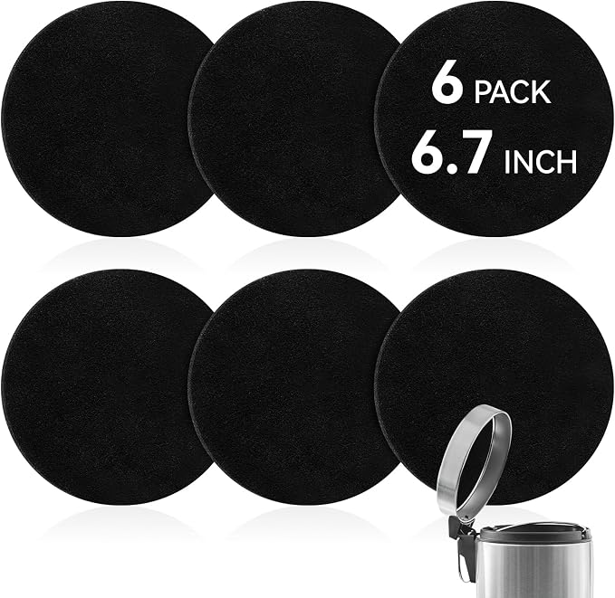 12 Pack Charcoal Filters for Compost Bucket, 6.7 Inch Compost Filters for by MOWPOG