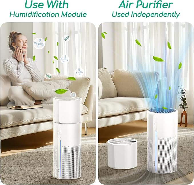 Afloia 2-in-1 Air Purifier & Humidifier Combo, Advanced 3-Stage Filtration - Image 4