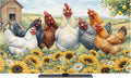 Farmhouse Animals Chickens Indoor TV Cover, Elastic TV Screen Protector by Unknown