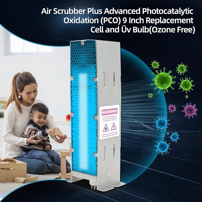 Air Scrubber Advanced Photocatalytic Oxidation 9" Replacement Cell & ÜνBulb - Image 6