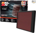 K&N High-Flow Original Lifetime Engine Air Filter: Increase Power: Premium by KNEngineeringInc