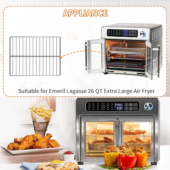 GXF Air Fryer Wire Rack for Emeril Lagasse 26 QT Extra Large Air Fryer - Image 3