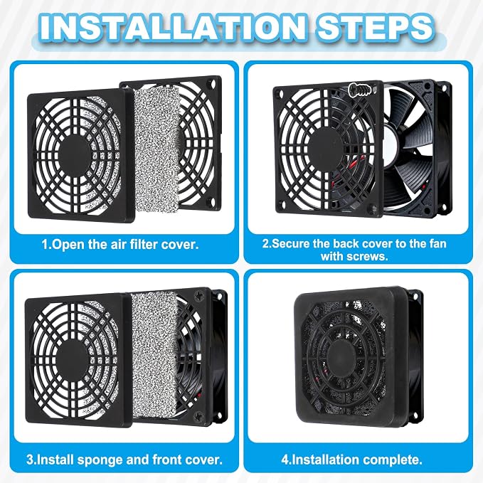 PATIKIL 70mm Fan Filter Grill - Image 5
