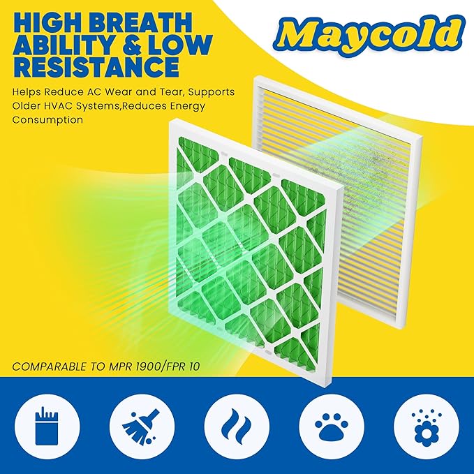 Maycold MERV 13 12x24x1 Air Filter, High-Efficiency Pleated AC & Furnace Filters - Image 2