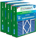 Filterbuy 20x25x5 Air Filter MERV 13 Optimal Smoke & Allergy Defense, Pleated by Filterbuy