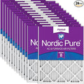 Nordic Pure 20x24x1 Pleated MERV 8 Air Filters 24 Pack by NordicPure