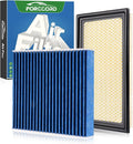 Cabin & Engine Air Filter Fit for Explorer 2011-2019, 3.0T Flex 2010-2019 by Forccord