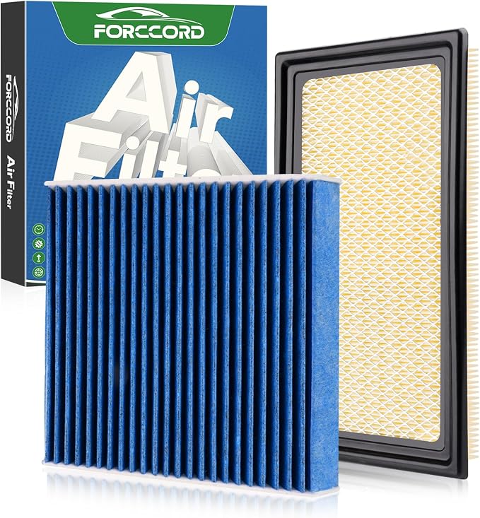 Cabin & Engine Air Filter Fit for Explorer 2011-2019, 3.0T Flex 2010-2019 by Forccord