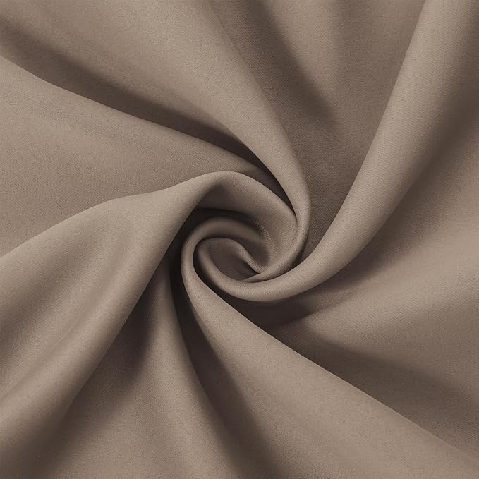LEMOMO Cappuccino Thermal Blackout Curtains/38 x 84 Inch/Set of 2 Panels Room Darkening Curtains for Bedroom