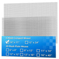 AMZDEPOT 2 Pack 14"x11" Wire Mesh, 5 Mesh Crimped Stainless Steel Mesh by AMZDEPOT
