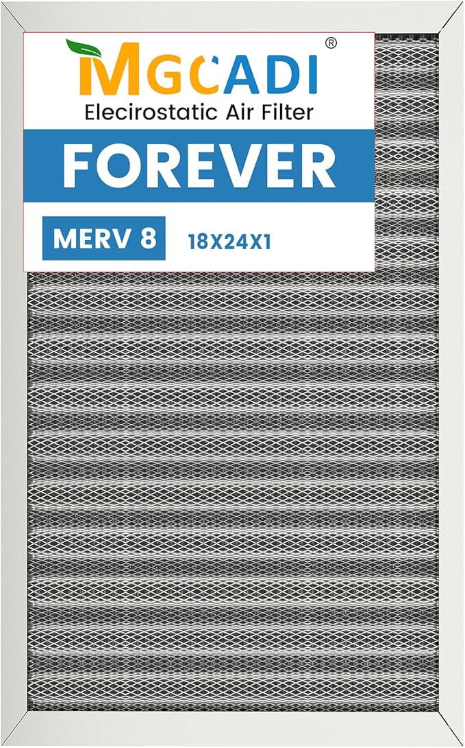 18x24x1 HVAC Furnace Air Filter, Lasts a Lifetime, the Last HVAC Filter You by MGCADI