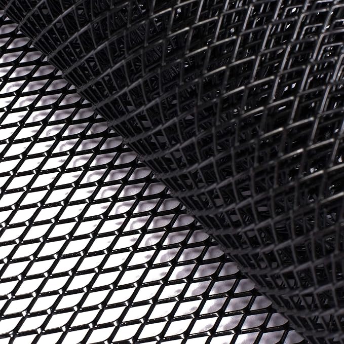AggAuto 47x16 inches Car Pickup Truck Grill Mesh Spoiler Bumper Vent Aluminum - Image 2