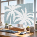 Summer Coastal Palm Tree Silhouette Indoor TV Cover, Elastic TV Screen by Unknown