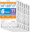 LotFancy 14x20x1 Air Filter MERV 11 6-Pack, Electrostatic Pleated AC Furnace by LotFancy