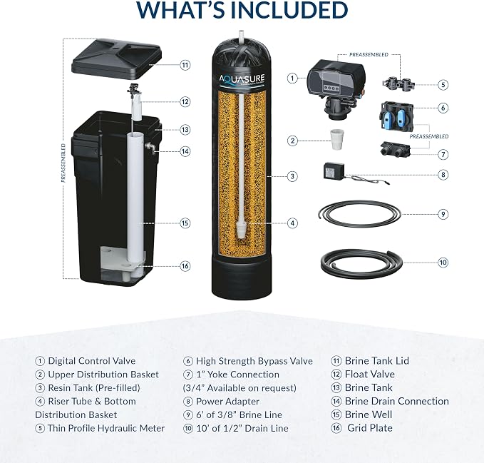 Aquasure Harmony Series 32, 000 Grains Whole House Water Softener - Image 8