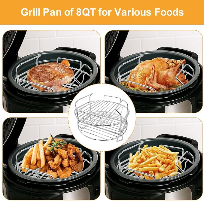 Air Fryer Wire Rack for Ninja Foodi FD401 12 IN 1 OS401 10 IN 1 8 Quart - Image 7