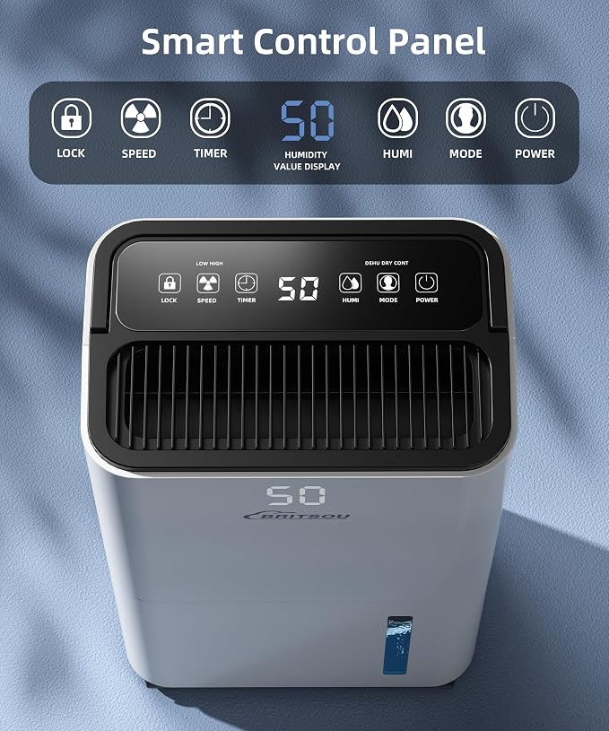 34 Dehumidifier for Basement and Bedroom, Covers 3500 Sq.Ft - Image 2