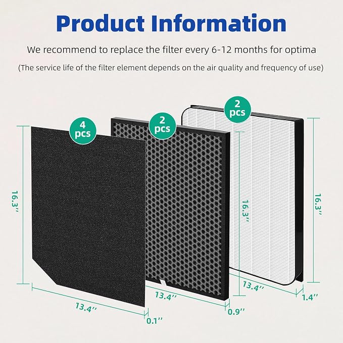 for AD3500 Air Purifier Filter Replacement Compatible - Image 7