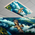 Fluorescent Light Covers-2 Pack 4 x 2 Feet Magnetic Ceiling Light Cover Room by BSFHH
