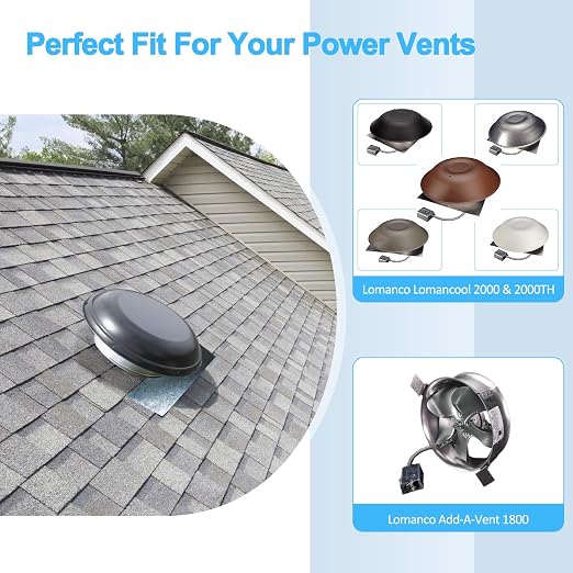 F0510B2944 F0510B2497 Attic Roof Power Vent Fan Motor Ventilator Fan Motor - Image 2