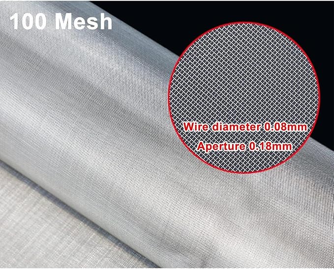 100 Mesh Metal Wire Cloth Stainless Steel, 304 Woven Screen Mesh Panel - Image 3