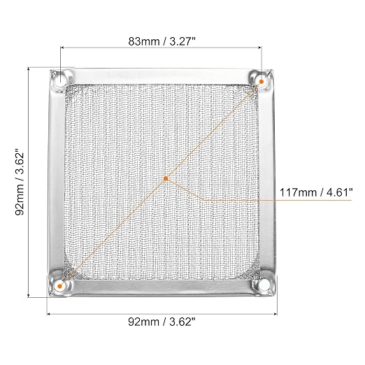 PATIKIL 92mm Computer Fan Filter Grill - Image 2