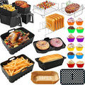 Dual Air Fryer Accessories, Reusable Compatible by SVNWZGM