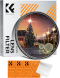 K&F CONCEPT 82mm Variable Star Filter Cross Screen Starburst Filter 4, 8 Points by KFCONCEPT