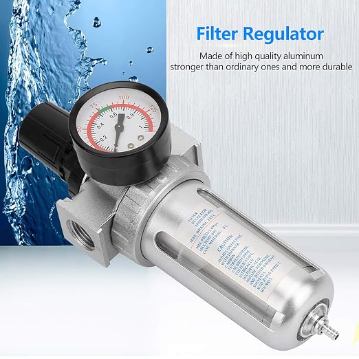1/2" NPT Air Filter Regulator 0-150Psi - Image 2